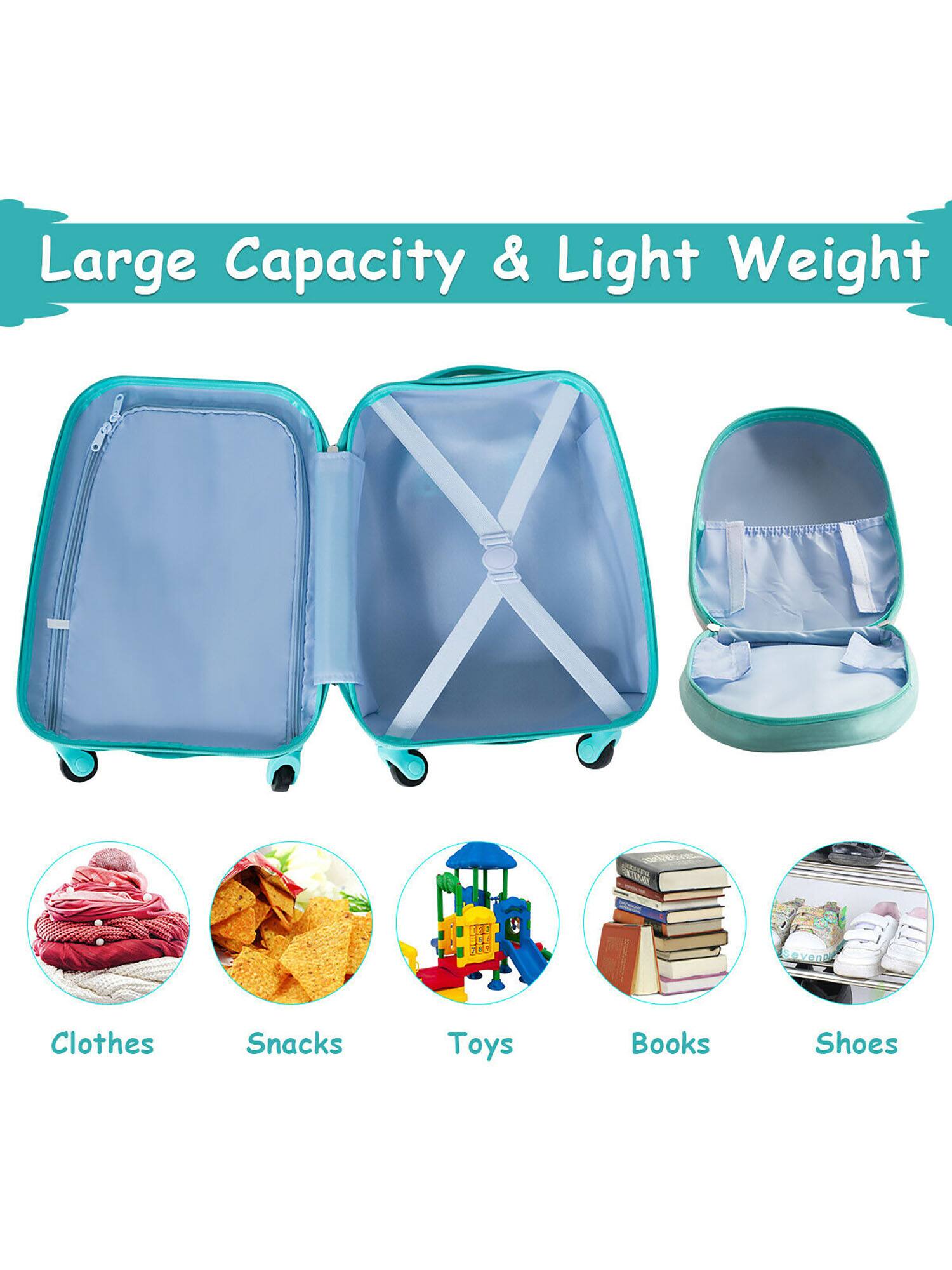 Large Capacity & Light Weight

- Clothes
- Snacks
- Toys
- Books
- Shoes