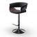 Front. Simpli Home - Sheldon Adjustable Swivel Bar Stool - Charcoal Grey.