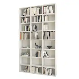 Costway - 70" Tall Bookshelf, 24 Cube Storage Organizer Bookcase with Adjustable Shelves - White
