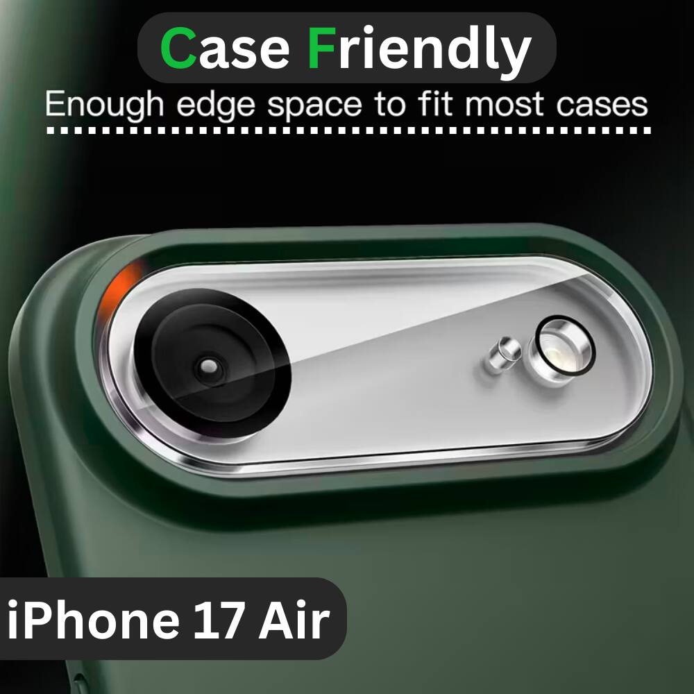 Case Friendly  
Enough edge space to fit most cases  

iPhone 17 Air