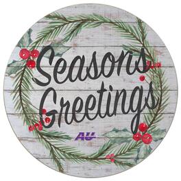 Jardine - Alfred University Saxons 20'' x 20'' Season's Greetings Circle - White