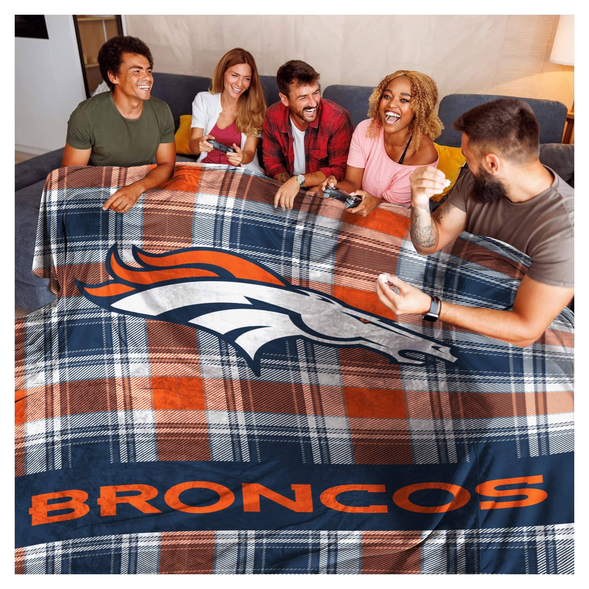 Alt View 1. Pegasus - 66" x 95" Oversized Plaid FAN-mily Ultra Cozy Blanket - Multicolor.