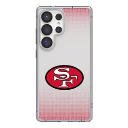 Keyscaper - NFL - San Francisco 49ers Linen Logo Galaxy Clear Case - S24 Ultra - Multicolor
