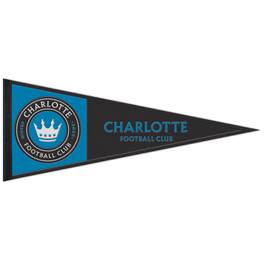 WinCraft - Charlotte FC 13" x 32" Wool Primary Logo Pennant - Multicolor