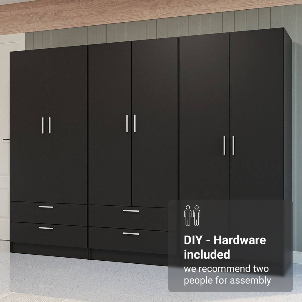 DIY - Hardware included  
we recommend two people for assembly