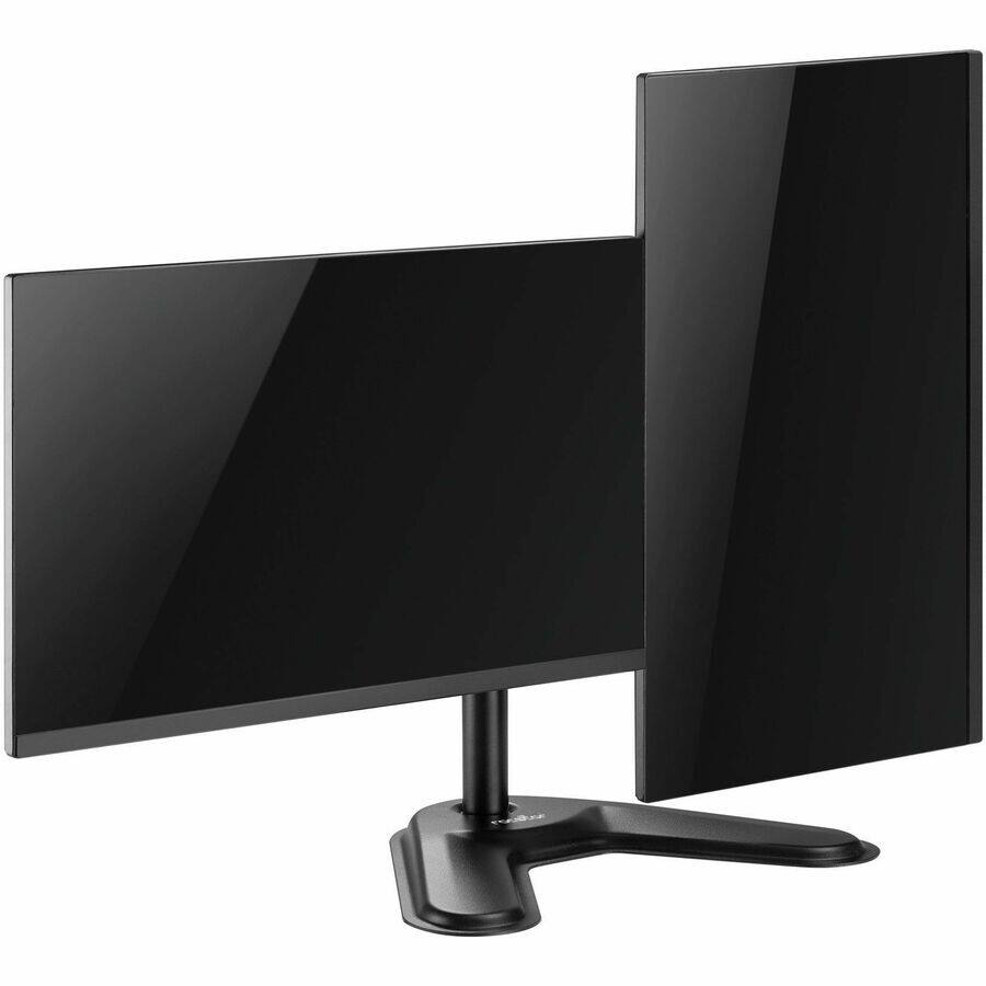 Alt View 1. Rocstor - Rocstor ErgoReach Mounting Pole for Flat Panel Display - Black - Landscape/Portrait - Height Adjustable - 2 Display(s) - Black.