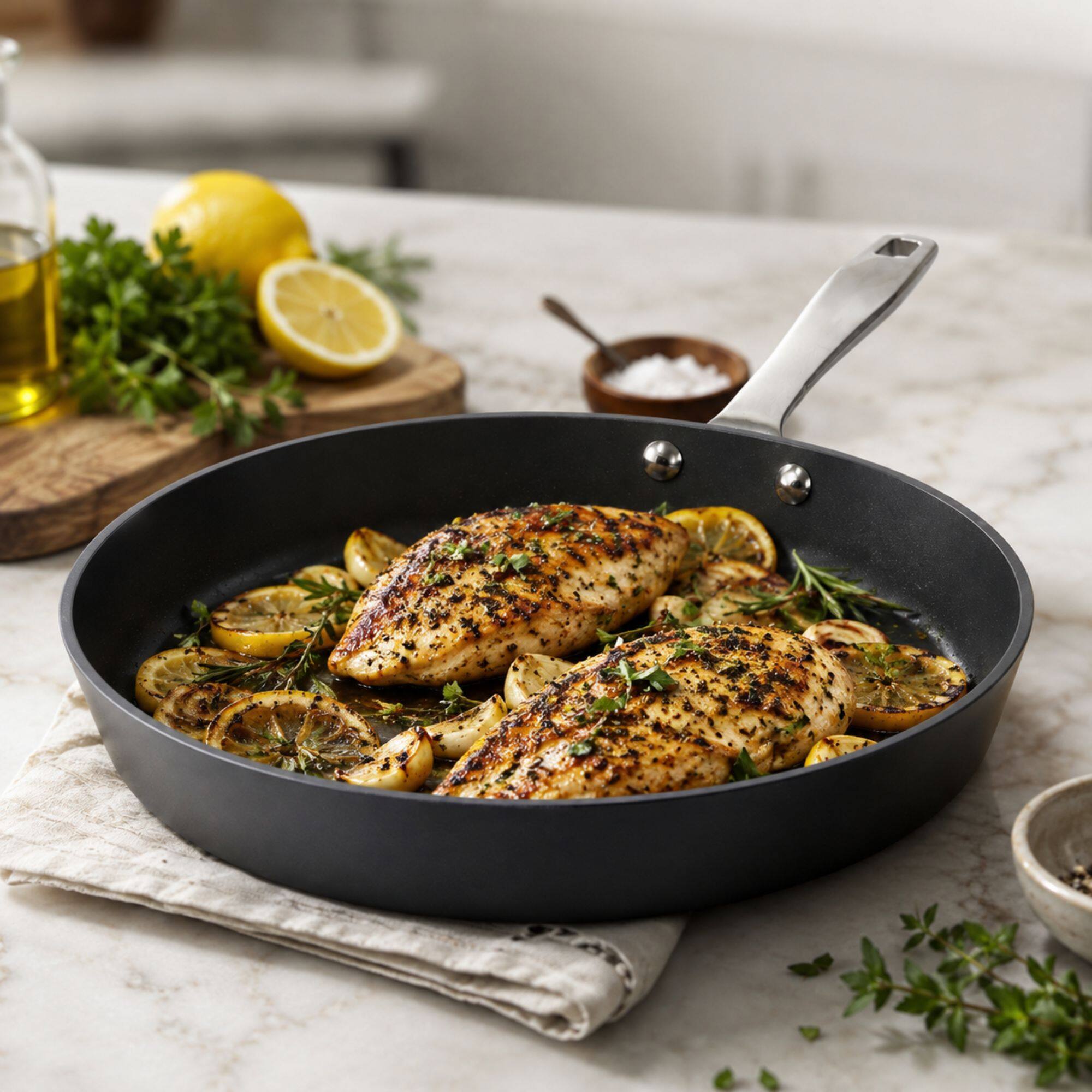 Back. Alva - Alva Maestro Ceramic Nonstick Frying Pan - Black.
