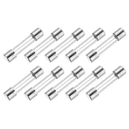 Front. Unique Bargains - 15A 250V 5x20mm Time Delay Glass Fuse UL Listed Slow Blow Fuse for Home Appliances 10pcs.