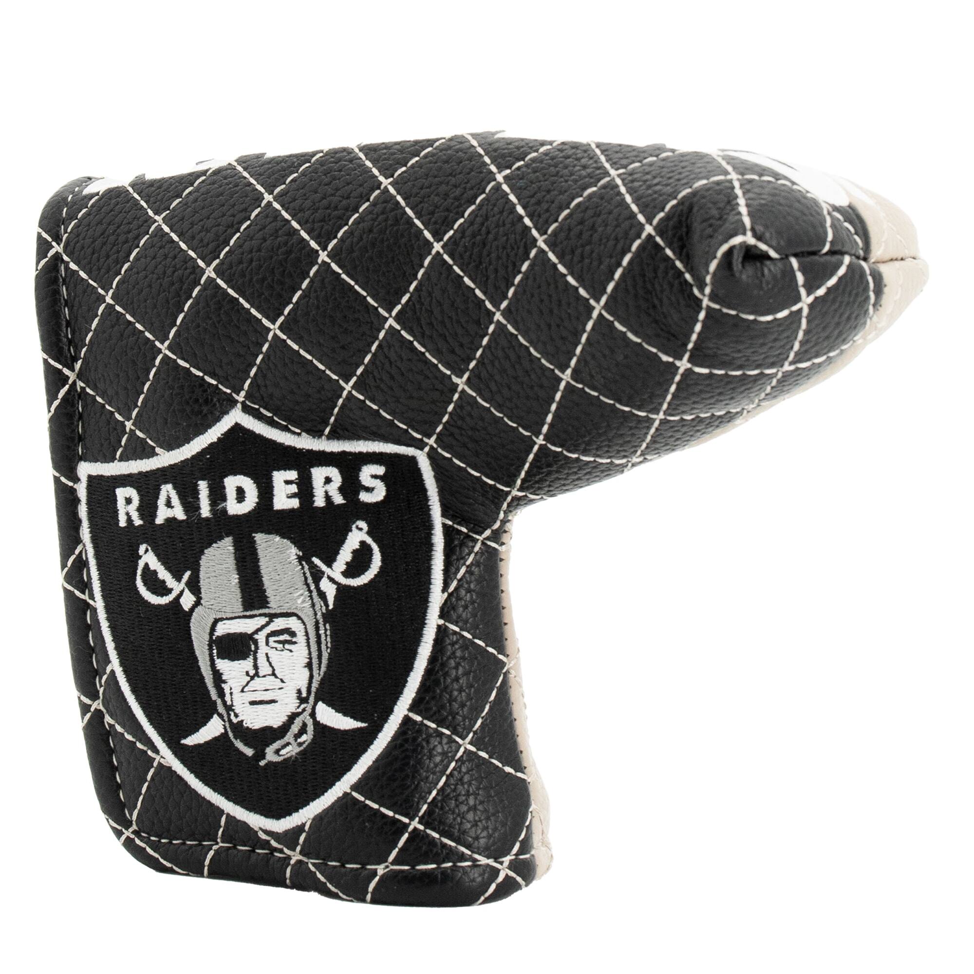 Alt View 2. Team Golf - Las Vegas Raiders Quilted Blade Putter Cover - Multicolor.