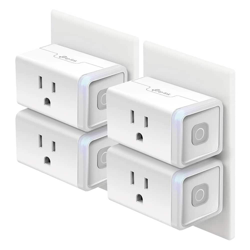 RTMB - TP-Link HS103P4 Smart Wi-Fi Plug 4-Pack, 15A, Works with Alexa & Google - White