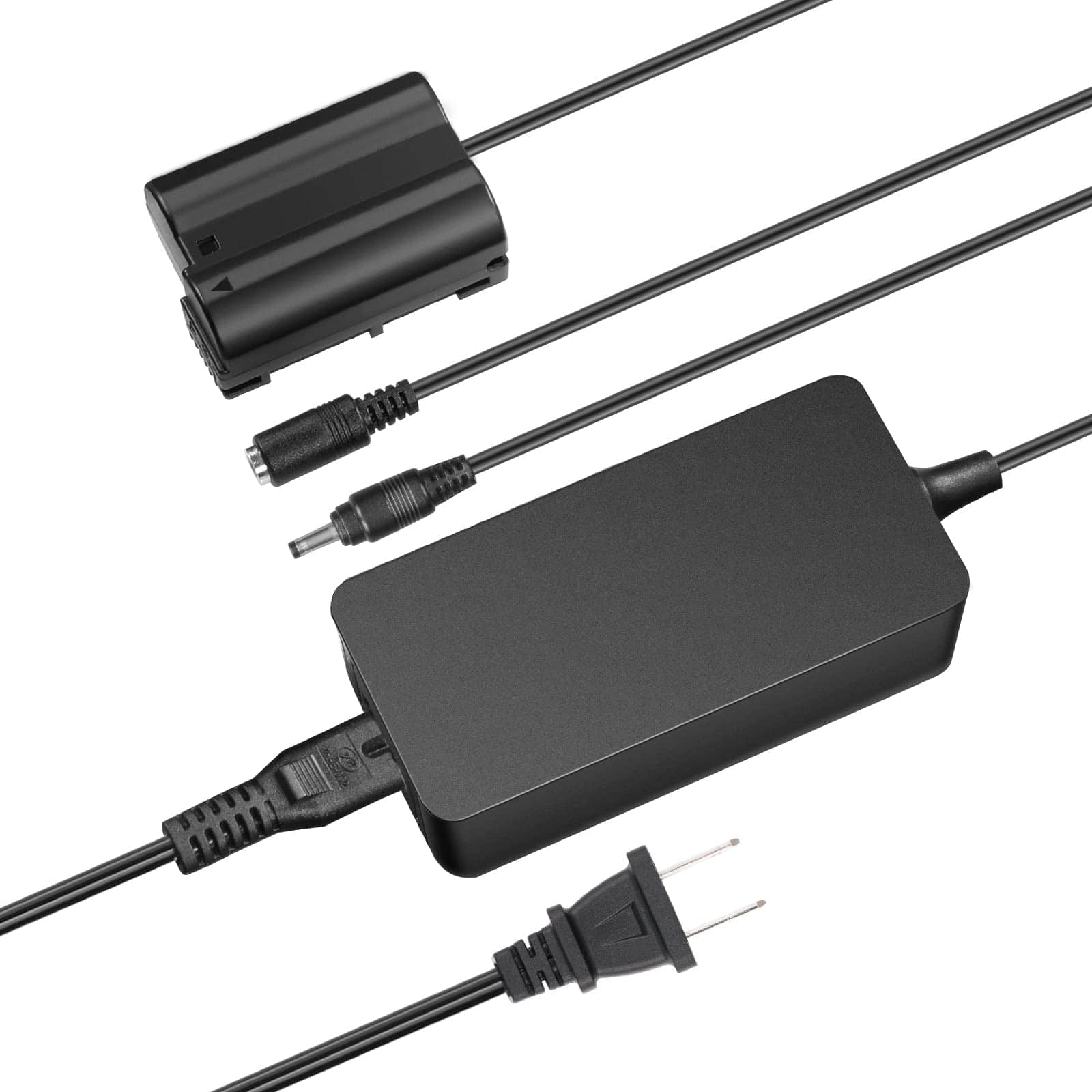 Neewer - Dummy Battery & AC Adapter for Nikon EP-5B/EN-EL15, Continuous Power - Black