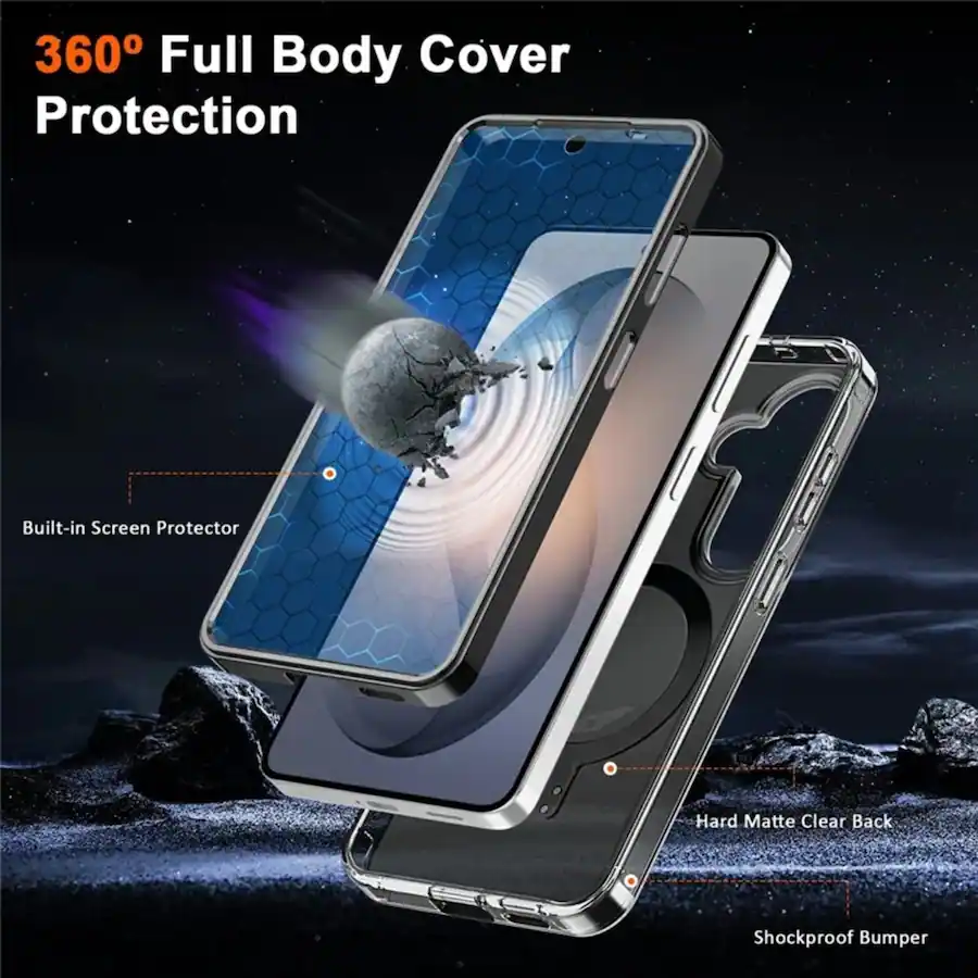 Removal Screen Protector From Computer UUCOVER Magnetic Kickstand Case for Samsung Galaxy S26+ with PET Screen ...