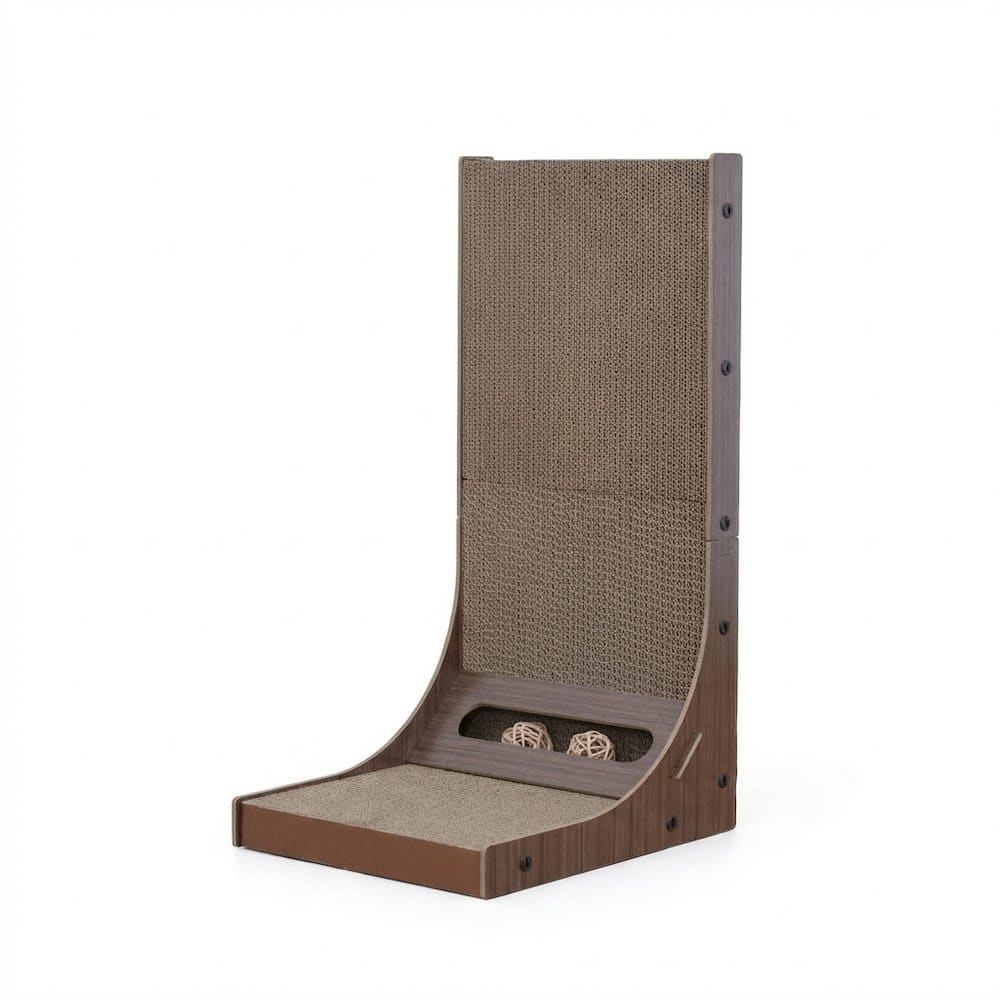 PetPals - Poly Angled Cat Scratcher - Brown