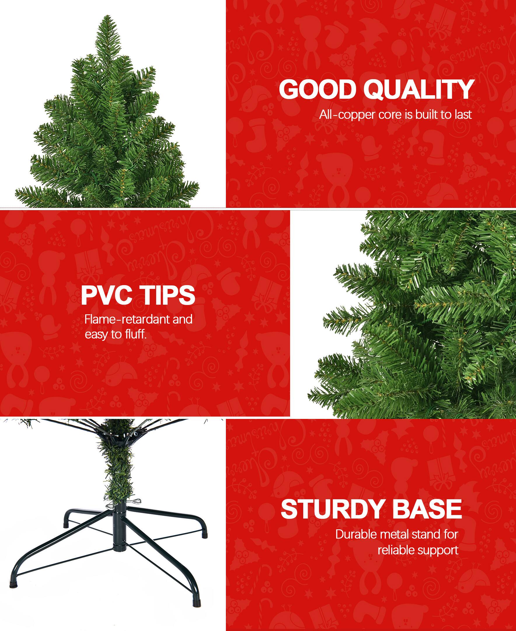 GOOD QUALITY  
All-copper core is built to last

PVC TIPS  
Flame-retardant and easy to fluff

STURDY BASE  
Durable metal stand for reliable support