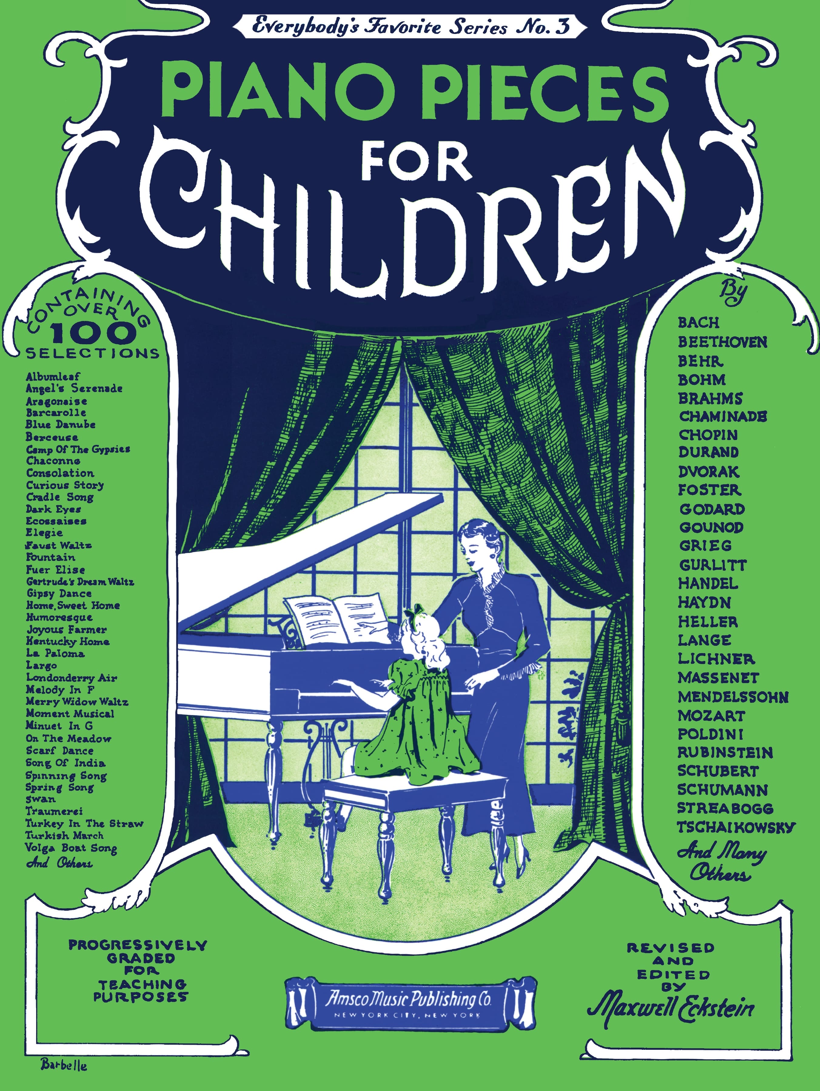 Music Sales America - Piano Pieces for Children Songbook – Everybody's Favorite Series No. 3 Piano Sheet Music Collection