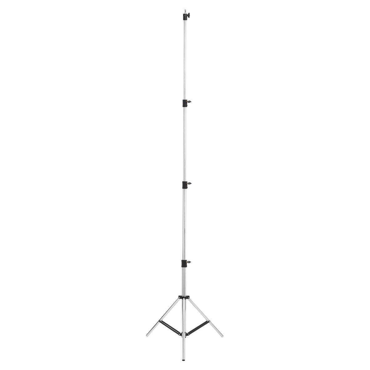 Alt View 9. Flashpoint - Flashpoint Pro Heavy-Duty Air-Cushioned Light Stand (Chrome, 13').