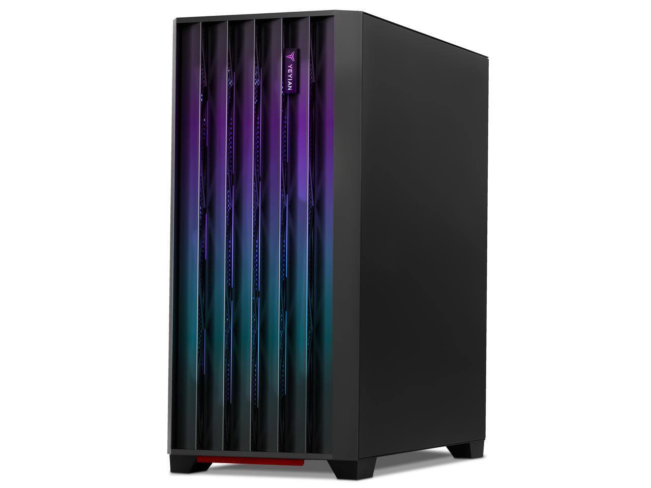 Alt View 2. YEYIAN - Yeyian Phoenix Gaming PC - Intel Ultra 7 265KF, RTX 5070 Ti, 32GB DDR5, 2TB SSD, AI, RGB, 240mm AIO - YPI-PM265YC-57T1N - Black.