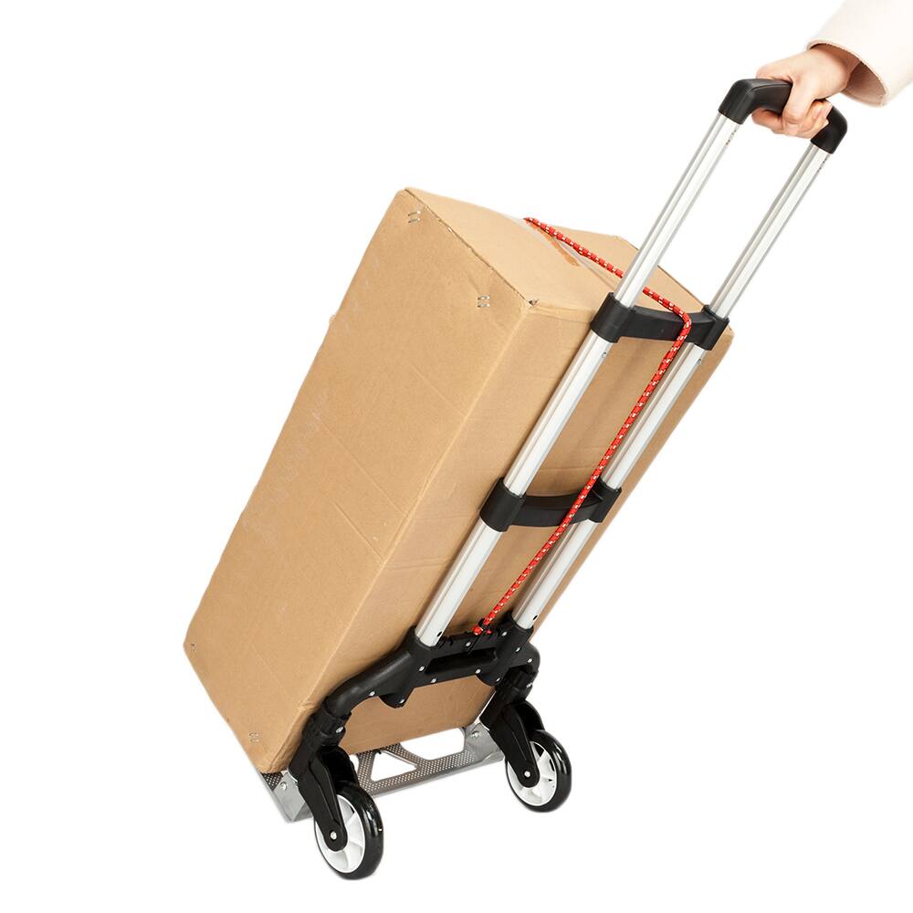 Alt View 2. Winado - Folding Hand Truck Aluminum Portable Folding Hand Cart 165lbs Capacity Hand Cart and Dolly for Home, Office, Travel Use - Black.