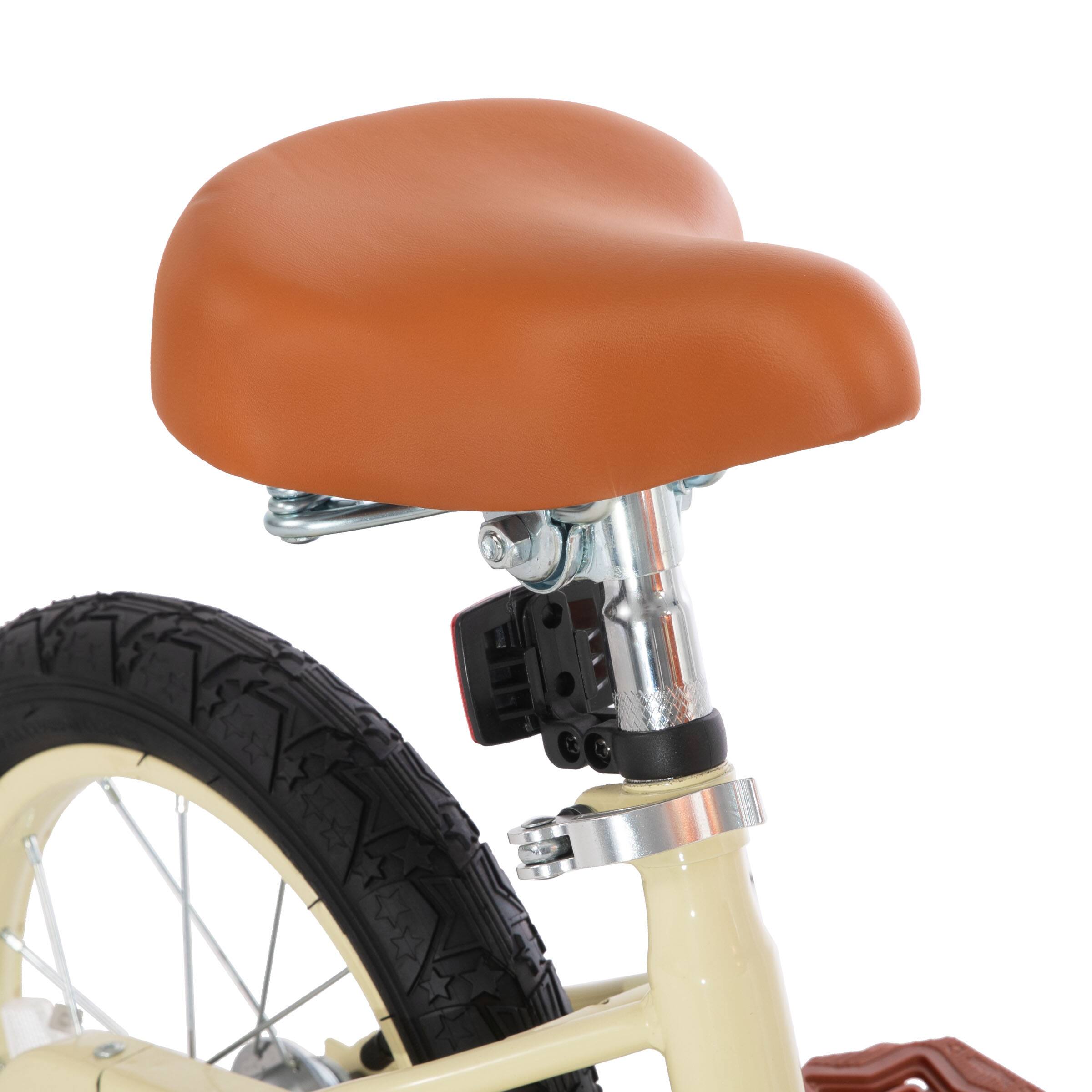 Alt View 9. JOYSTAR - JOYSTAR Vintage Kids Bike with Basket & Training Wheels, 16 Inch Girls Bike for Ages 4-7, Children Bicycles, Beige - Beige.