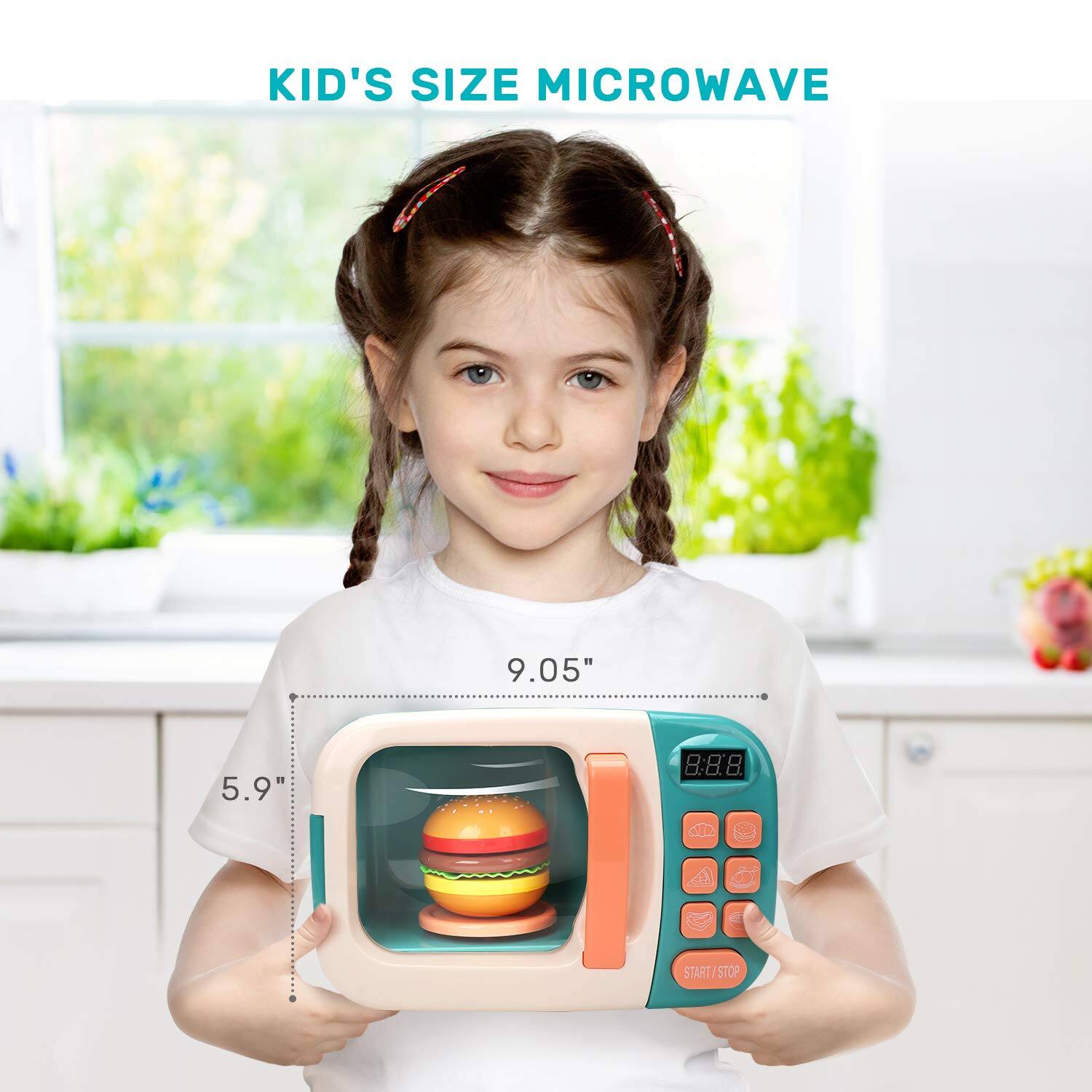 KID'S SIZE MICROWAVE

9.05"  
5.9"  
888  
START/ STOP