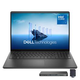 Dell - 16" FHD+ Touchscreen Laptop,Intel Core 7 150U,16GB RAM,1TB SSD+1TB Dock Set,Backlit Keyboard,Win11 Pro - Black