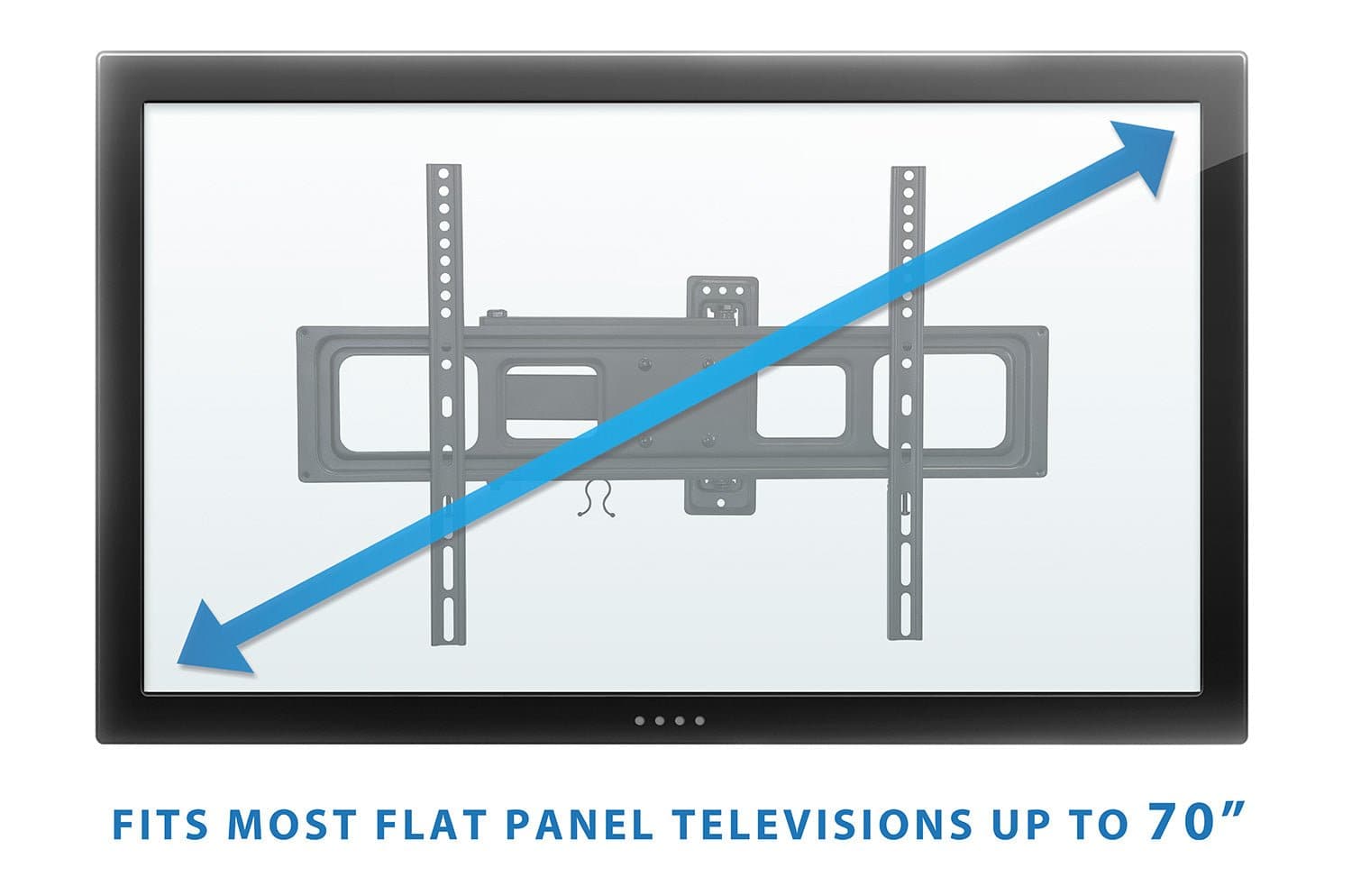 FITS MOST FLAT PANEL TELEVISIONS UP TO 70"