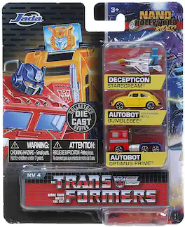 Jada Toys - Transformers Nano Hollywood Rides 3-Pack | Set B - Multicolor