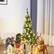 Alt View 15. Costway - 4.5ft Pre-Lit Hinged Pencil Christmas Tree 150 White Lights - Green.