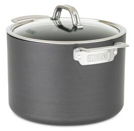 Viking - Hard Anodized Nonstick 8 Qt. Stock Pot - Black