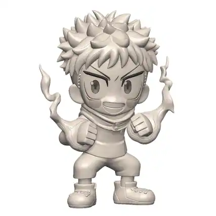 Front. Little Buddy - Jujutsu Kaisen Yuji Itadori Toonize Figure | Normal Color Version - Silver.