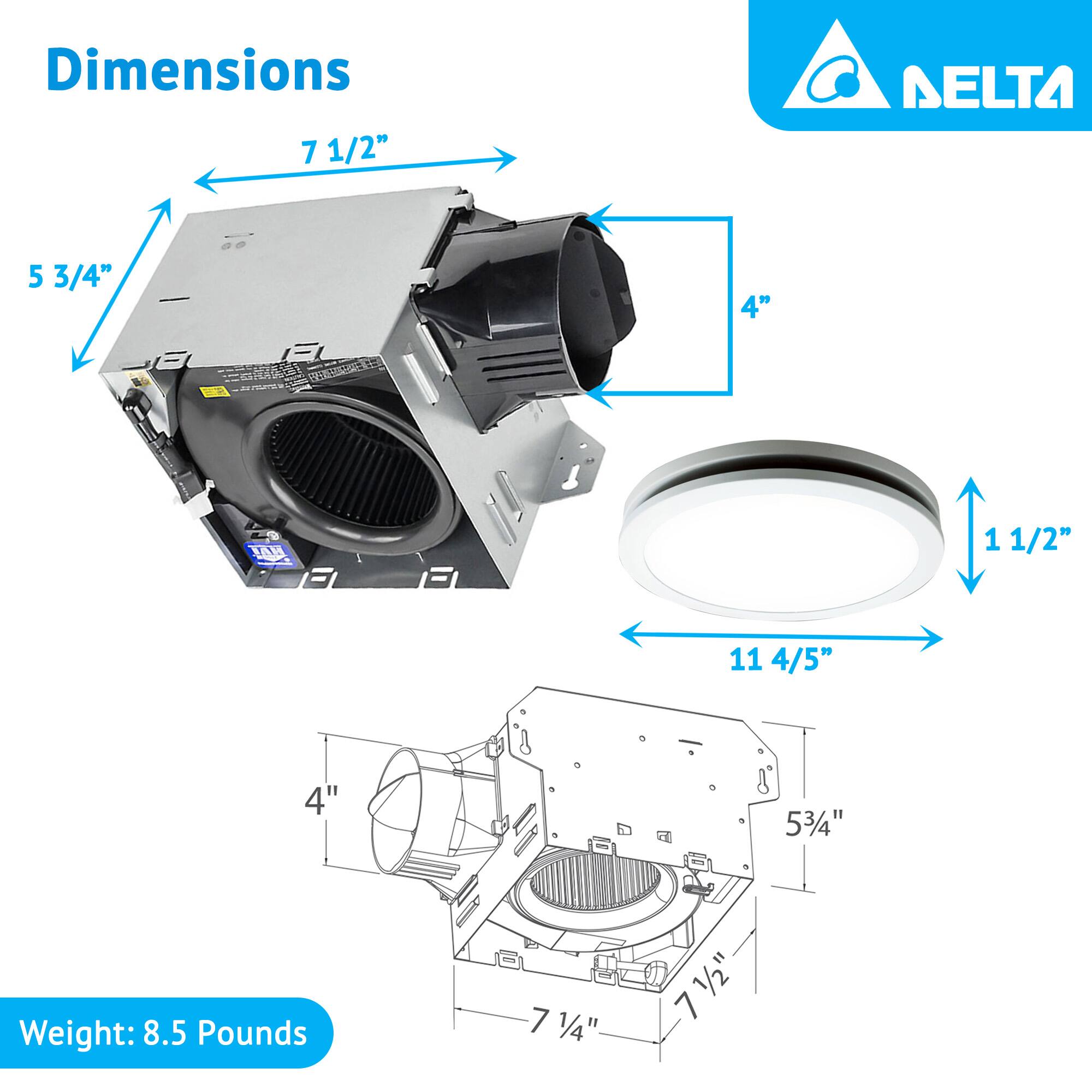 Dimensions:
- 7 1/2" (width)
- 5 3/4" (height)
- 4" (depth)
- 11 4/5" (diameter of the lens)
- 1 1/2" (thickness of the lens)

Weight: 8.5 Pounds