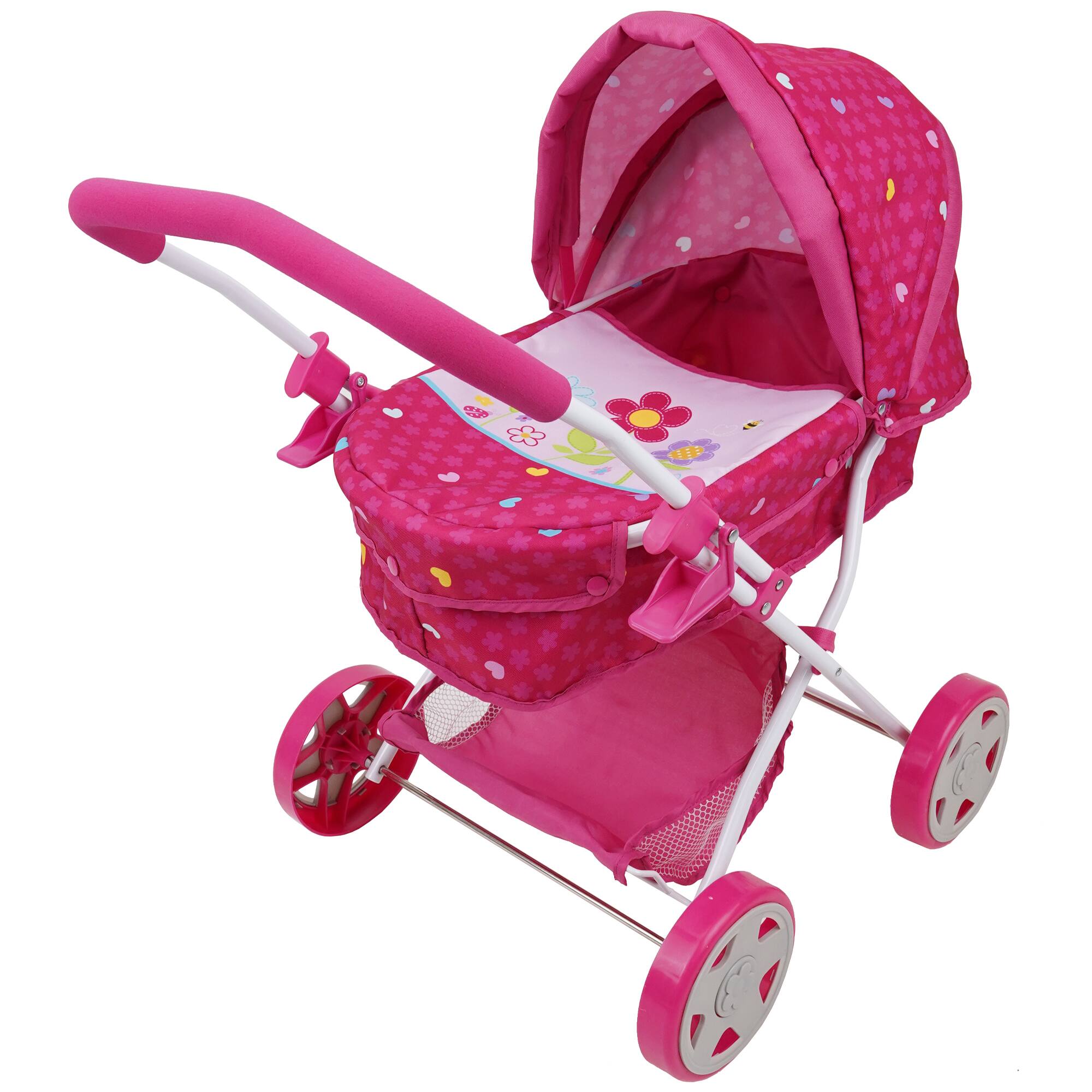 Angle. 509 Crew - 509 Crew - Garden Pram N Doll Set - 14" Baby Doll & Folding Pram Set, Kids Pretend Play, 3+.