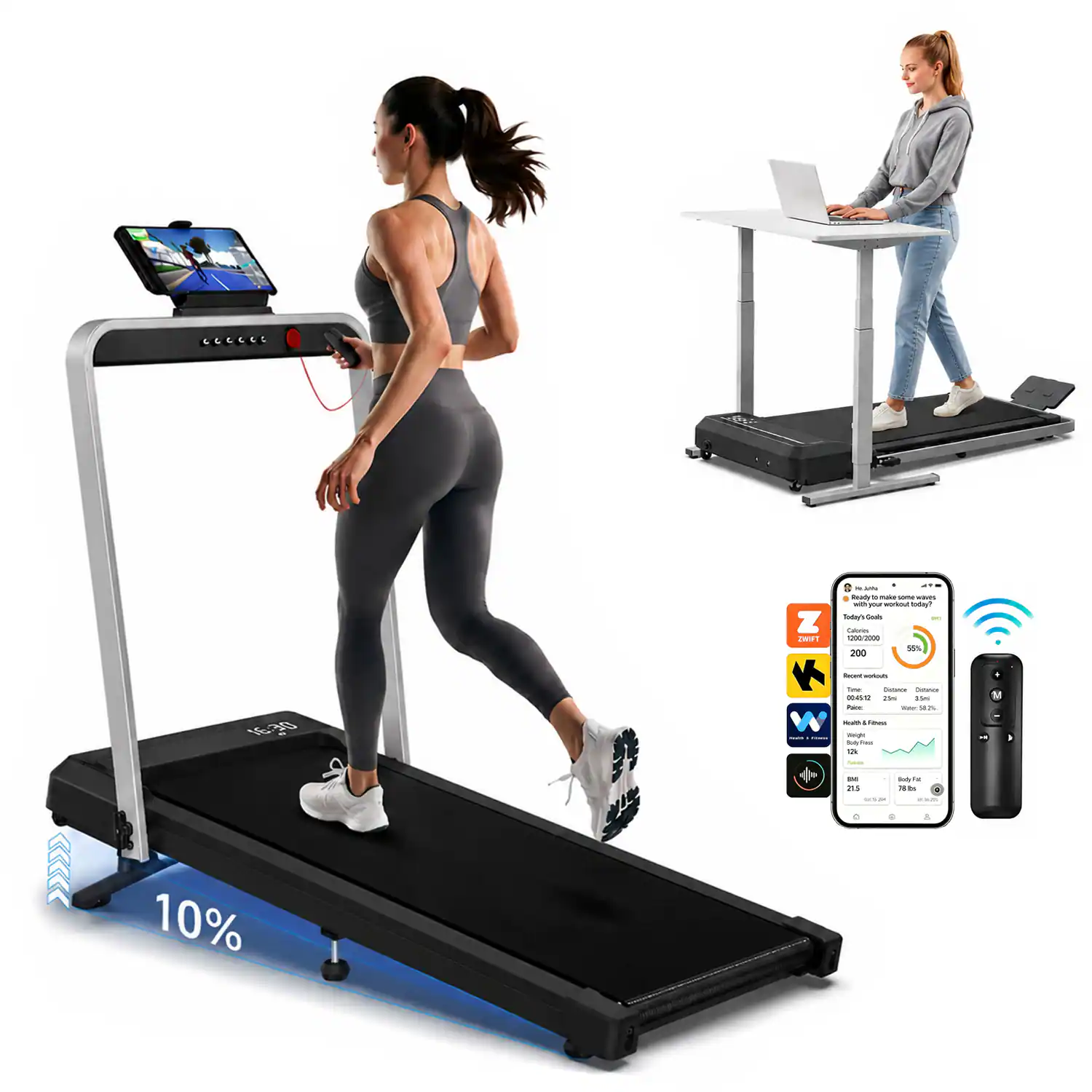 ZWIFT  
a is ANN Ready to make - waver with your workout today?  
Today's Goals - Calories 1200/2000 55% 200  
bore workouts  
16:30  
The Distamin Collance 00:45/12 2hi 15n Paice MAY 1825 W Malth FORMS - Weight TelyFien too 13 Salth  
ips 215  
BolyFull Fat 75ts  
1  
21  
g  
10%