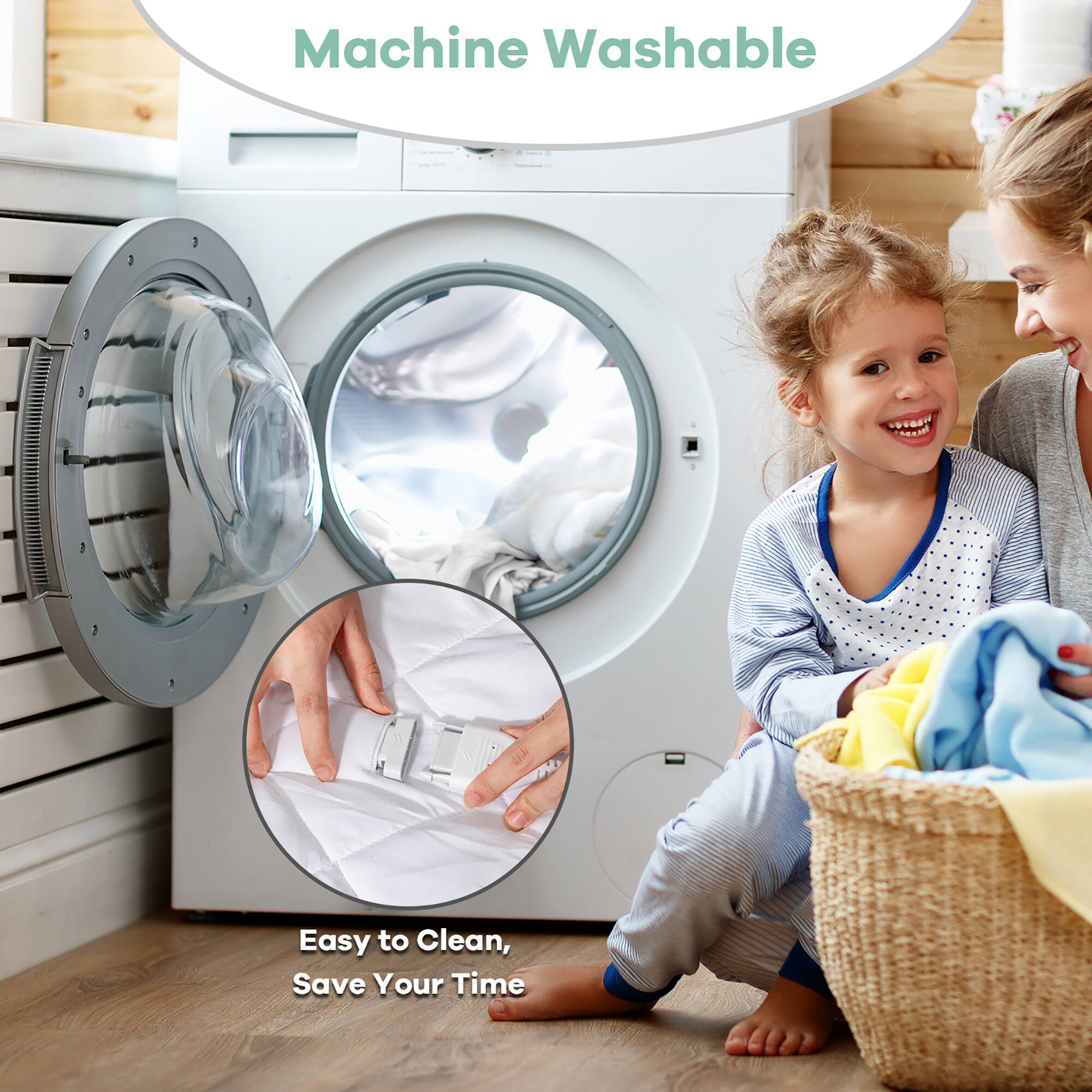 Machine Washable: 3 Easy to Clean, Save Your Time