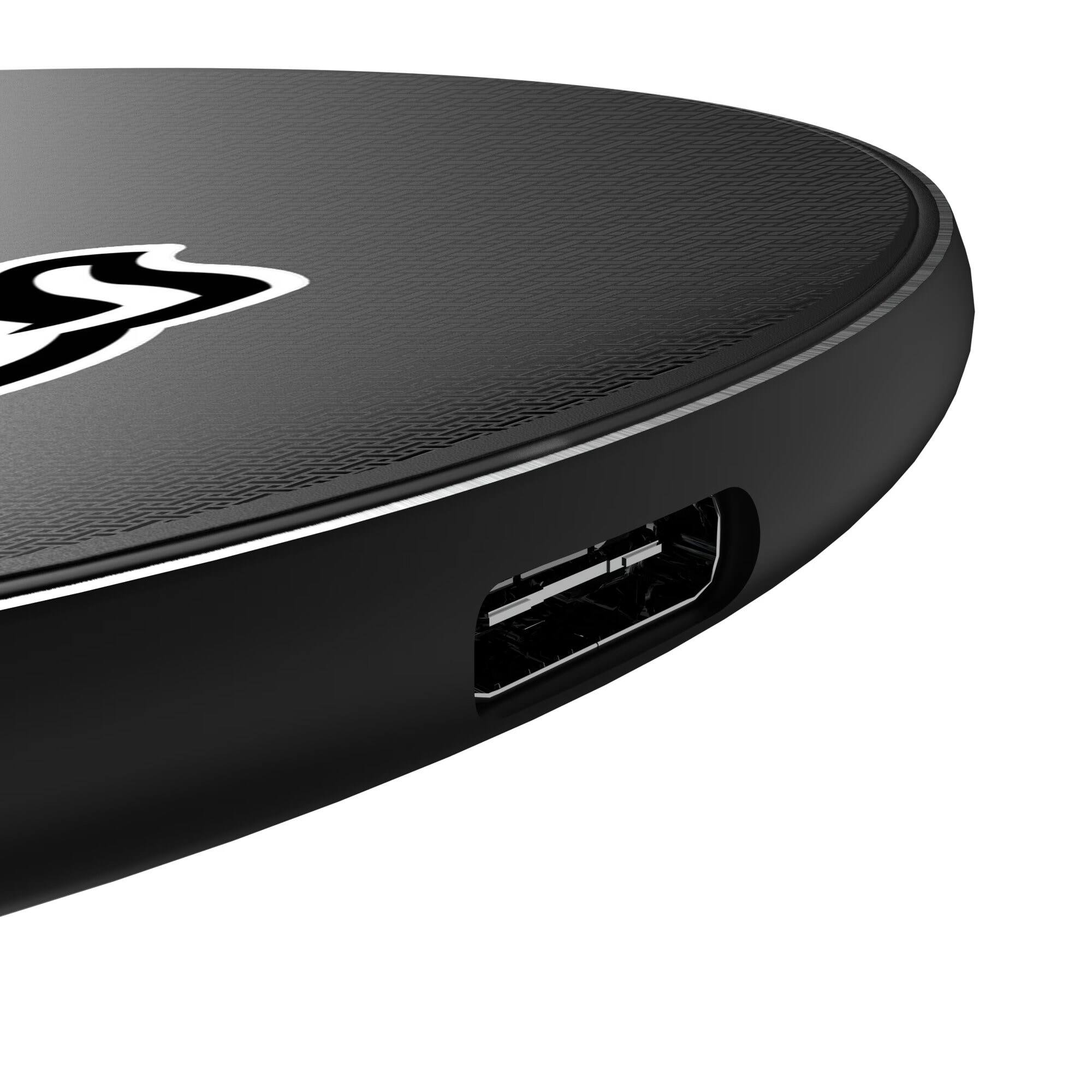 Alt View 2. Keyscaper - Georgia Bulldogs 15 Watt Wireless Induction Charger - Black.