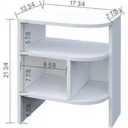 Atelier Mobili - Room Decor NightStands Set of 2 - Elegant Nightstands - White