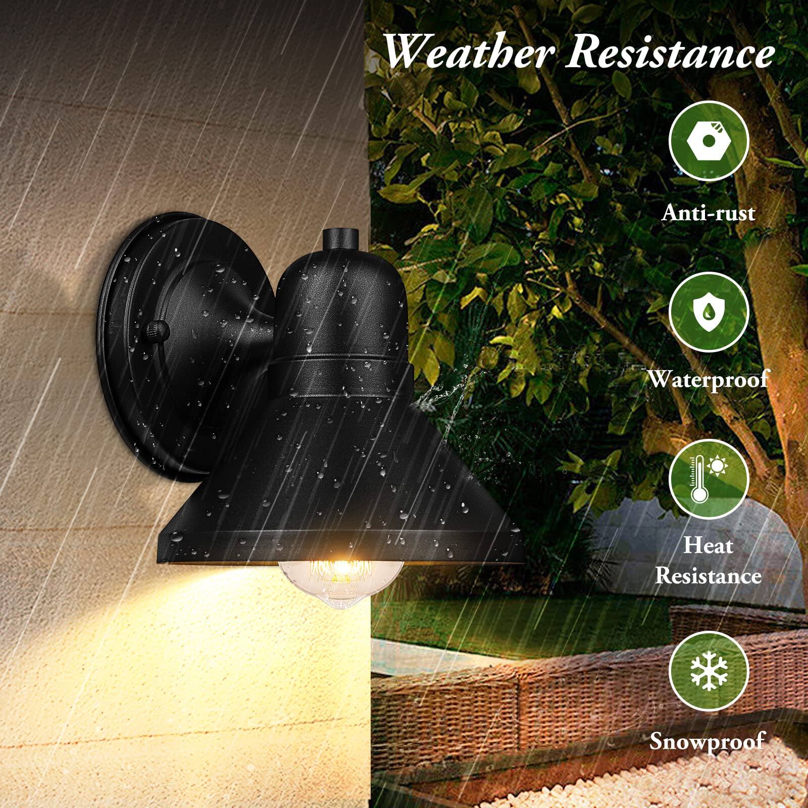 Weather Resistance  
- Anti-rust  
- Waterproof  
- Heat Resistance  
- Snowproof