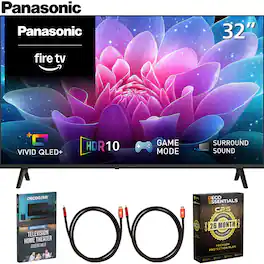 Bundle - Panasonic - 32" S65C Full HD 60Hz QLED+ Fire TV 2026 + 26-Month Extended Warranty Protection Package