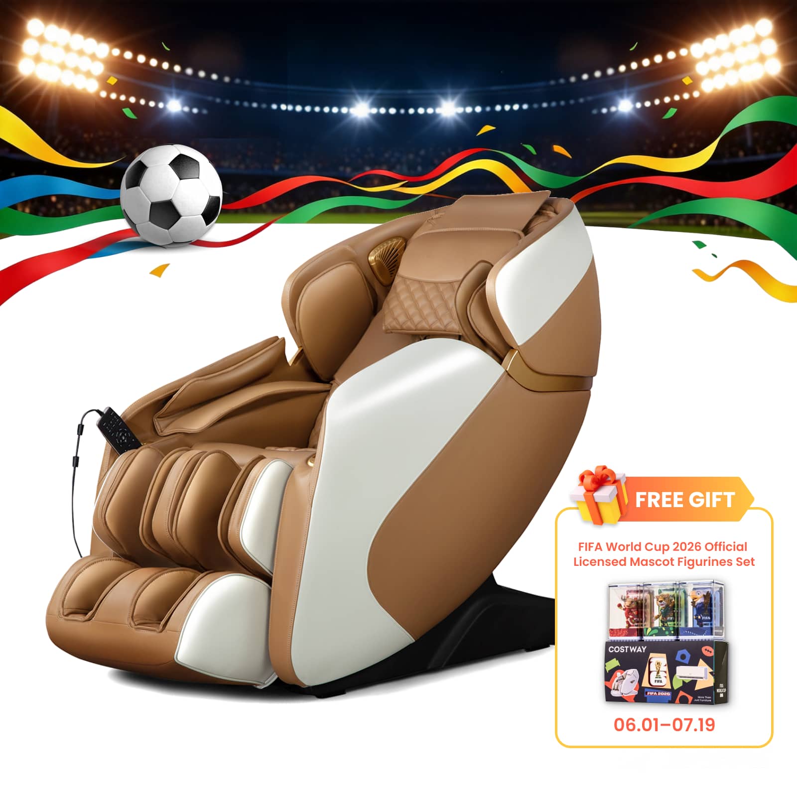 FREE GIFT FIFA World Cup 2026 Official Licensed Mascot Figurines Set SME COSTWAY  
06.01-07.19