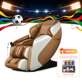 Relaxe - Zero Gravity Shiatsu Massage Chair with Heating (SL-Track) - Coffee