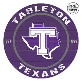 Jardine - Tarleton State Texans 20'' x 20'' Indoor/Outdoor Team Color Circle Sign - Purple