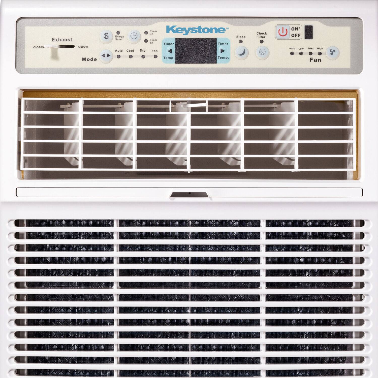 The text on the image reads: "Exhaust close open S Emergency Saver Auto Gos Dry - Smar Keystone Sieg Tumar - Timer Timer Fan Check inlet ON OFF Auto mode Temp Temp Fan." This text is grouped and corrected as follows:

1. "Exhaust close open": This is a single sentence.
2. "S Emergency Saver Auto Gos Dry": This is a single sentence.
3. "Smar Keystone Sieg Tumar": This is a single sentence.
4. "Timer Timer Fan Check inlet ON OFF Auto mode Temp Temp Fan": This is a single sentence.

The corrected text is:

1. "Exhaust close open": This sentence suggests that the exhaust should be closed when the air conditioner is running.
2. "S Emergency Saver Auto Gos Dry": This sentence implies that the air conditioner has an emergency saver mode that can help save energy during emergencies.
3. "Smar Keystone Sieg Tumar": This sentence refers to the Smar Keystone Sieg Tumar, which is likely a product or feature of the air conditioner.
4. "Timer Timer Fan Check inlet ON OFF Auto mode Temp Temp Fan": This sentence suggests that the air conditioner has a timer function that can be set to turn on and off at specific intervals, and it also has an auto mode that can adjust the temperature based on the current conditions.