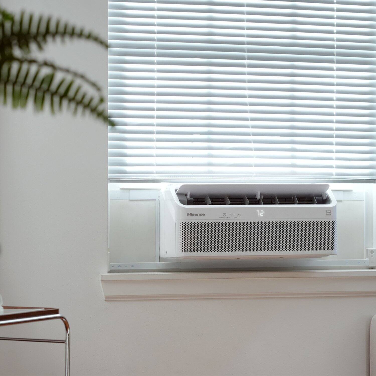 Alt View 24. Hisense - 8,000 BTU UltraSlim Window AC with Inverter Technology & Easy Installation Bracket 350 Sq. Ft. - White.