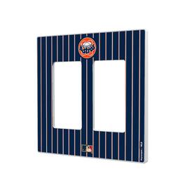 Keyscaper - Houston Astros 1977-1998 Cooperstown Pinstripe Double Rocker Light Switch Plate - Multicolor