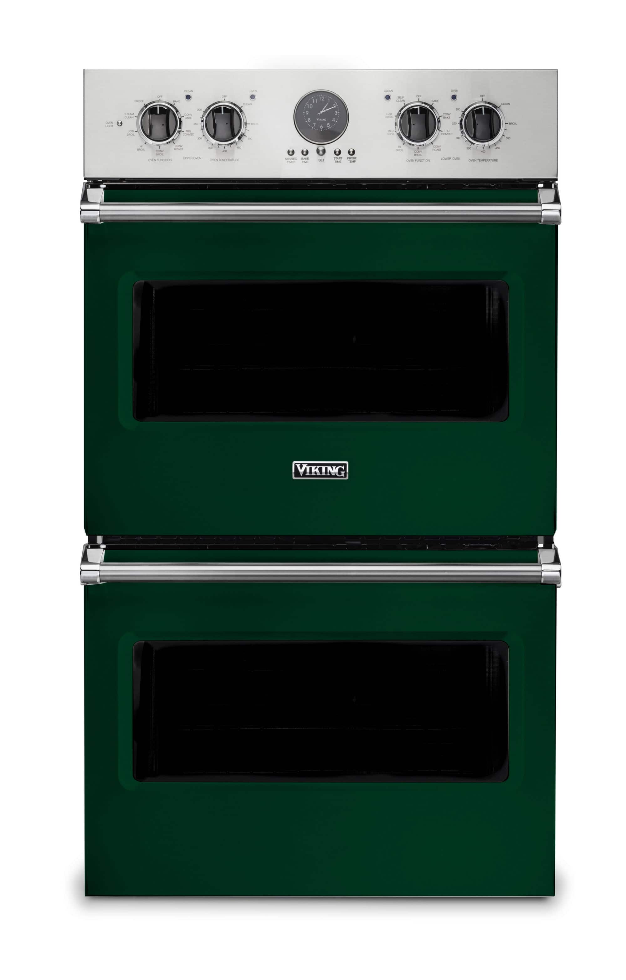 30" Viking Professional 5 Series Built-In Double Electric Convection Wall Oven - Ivy - Front_Zoom