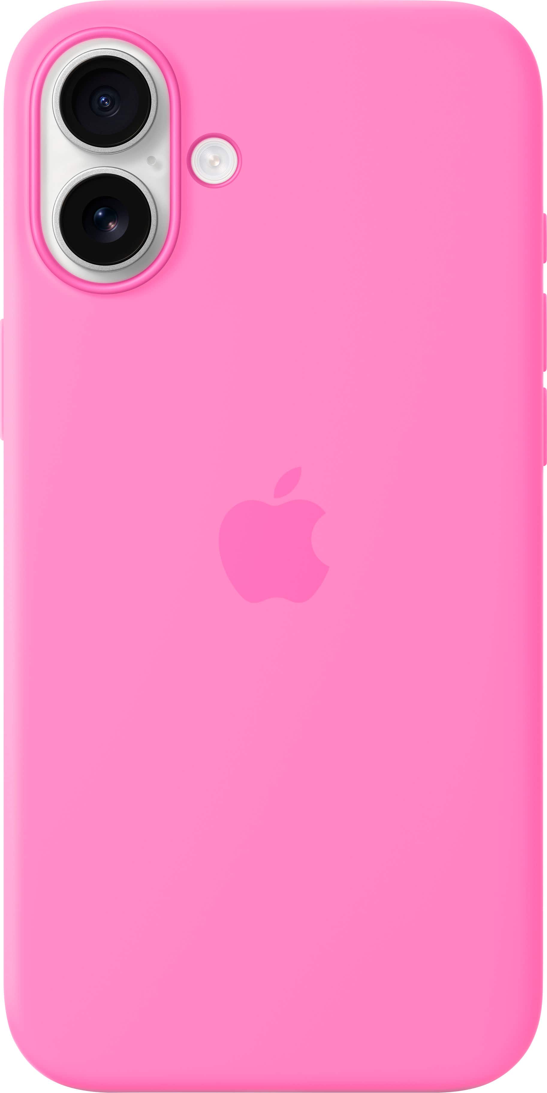 Back. Apple - iPhone 16 Plus Silicone Case with MagSafe - Peony.