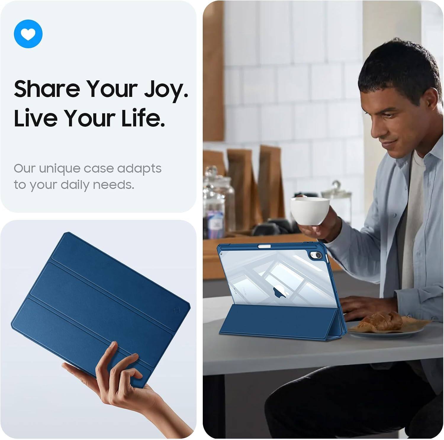 Share Your Joy. Live Your Life.

Our unique case adapts to your daily needs.