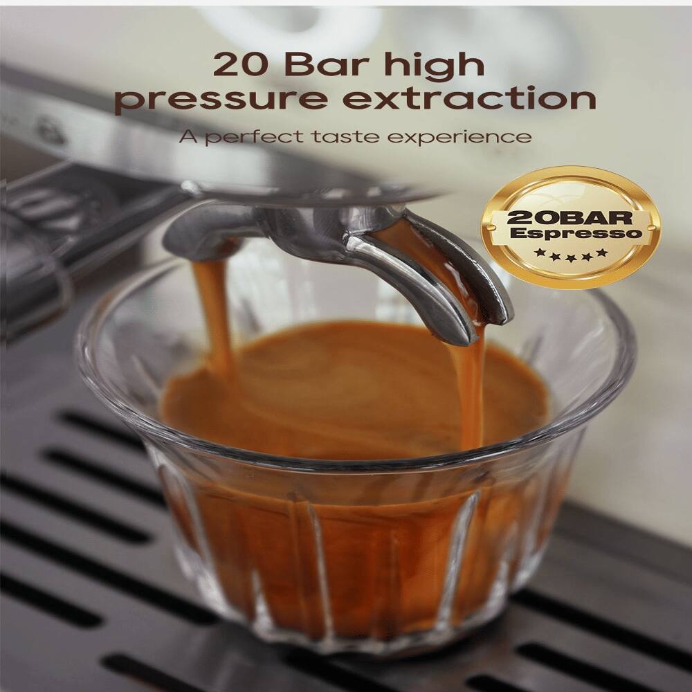20 Bar high pressure extraction  
A perfect taste experience  
20BAR Espresso
