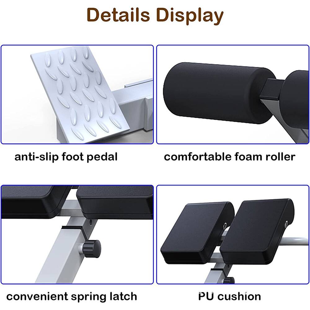 Details Display

- anti-slip foot pedal
- comfortable foam roller
- convenient spring latch
- PU cushion