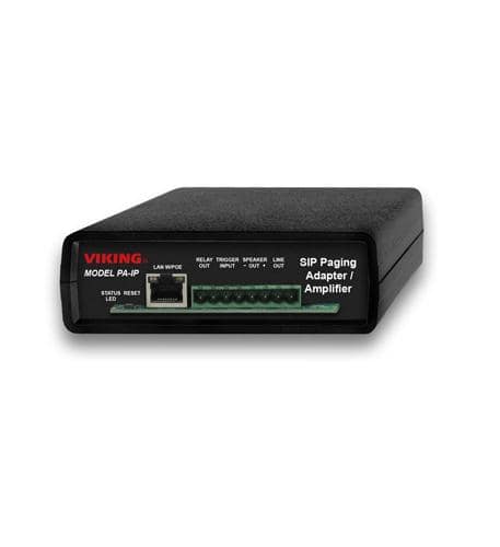 Viking - SIP / Multicast Paging Adapter with Amplifier - Black